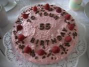 Himbeer-Mascarpone-Torte mit Wiener-Boden / Bisquit-Boden - Rezept