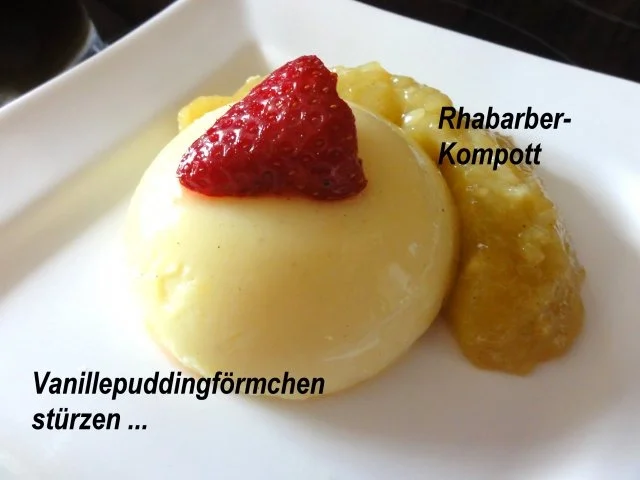 Rezept: Dessert: VANILLEPUDDING mit 2 Beilagen Bild Nr. 7 Dessert: VANILLEPUDDING mit 2 Beilagen - Rezept - Bild Nr. 7