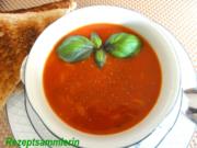 Suppe:    TOMATENSUPPE mit Reisnudel-Einlage - Rezept