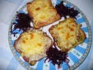 Überbackener Toast mit Putenbrust - Rezept