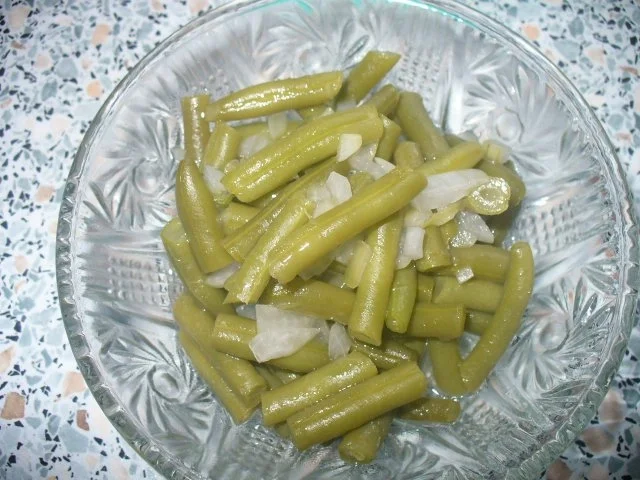 Grüne Bohnensalat - Rezept