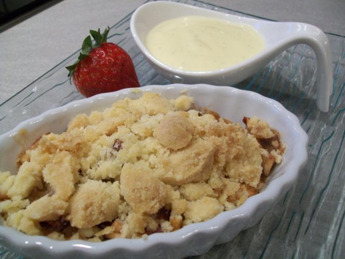 Bilder für Crumble von Rhabarber & Apfel - Rezept