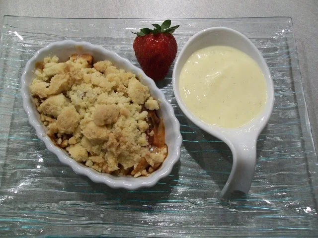 Rezept: Crumble von Rhabarber & Apfel Bild Nr. 9 Crumble von Rhabarber & Apfel - Rezept - Bild Nr. 9