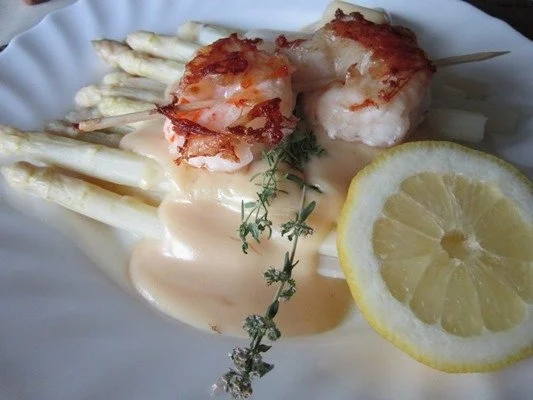 Rezept: Crevettenspiesse mit Spargeln Bild Nr. 6 Crevettenspiesse mit Spargeln - Rezept - Bild Nr. 6