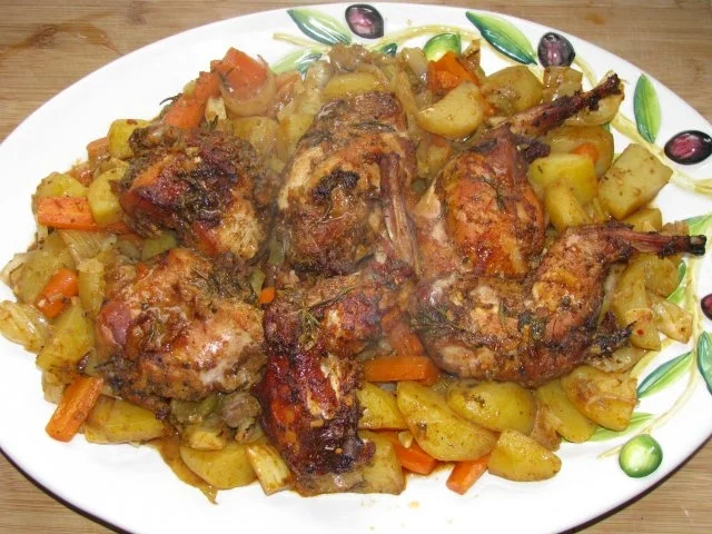 Rezept: Wild: Mariniertes Kaninchen auf Gemüsebett Bild Nr. 5 Wild: Mariniertes Kaninchen auf Gemüsebett - Rezept - Bild Nr. 5