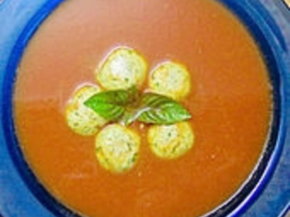 Tomaten Mozzarella Suppe - Rezept mit Bild - kochbar.de