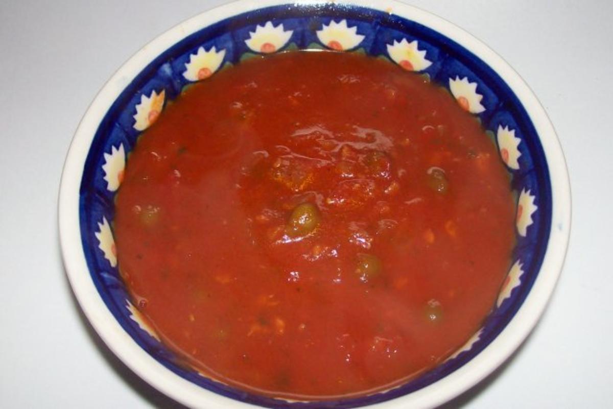 Tomatensoße mit Speck und Kapern - Rezept - Bild Nr. 5