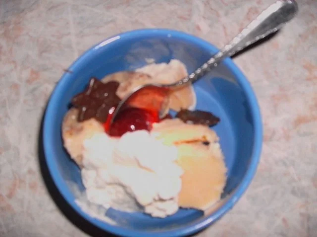 Melonen-Straciatella-Eis - Rezept