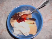 Melonen-Straciatella-Eis - Rezept