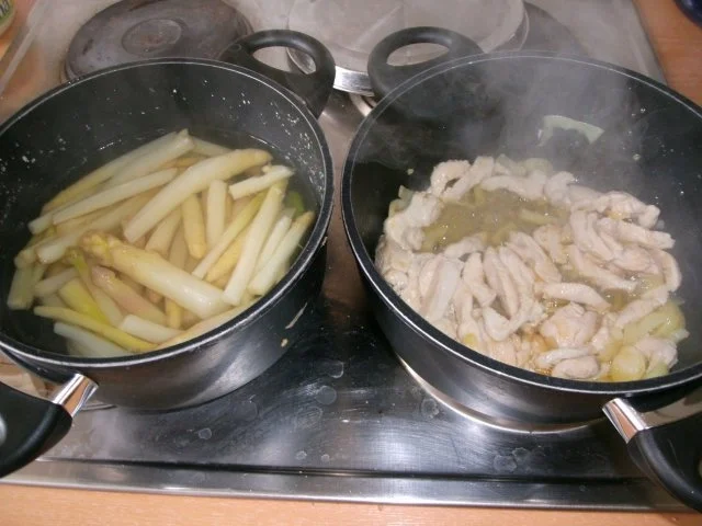 Hähnchenbrustfilet in Spargelsosse - Rezept - Bild Nr. 4