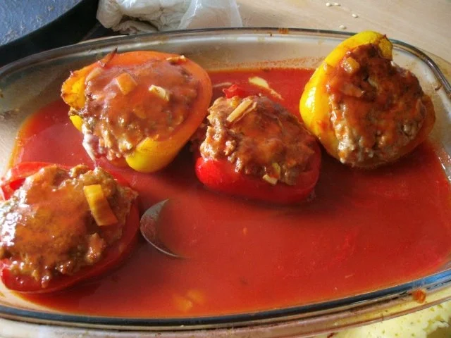 Überbackene Gefüllte Paprikaschoten - Rezept - Bild Nr. 9