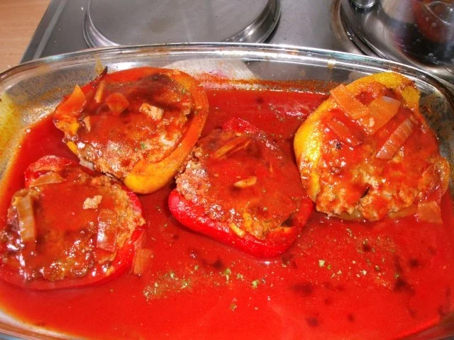Überbackene Gefüllte Paprikaschoten - Rezept - Bild Nr. 10