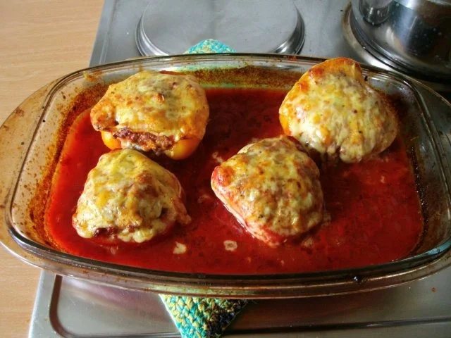 Überbackene Gefüllte Paprikaschoten - Rezept - Bild Nr. 12