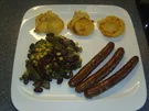 Merguez mit Cowboy-Kartoffel-Muffins und Countrygemüse - Rezept