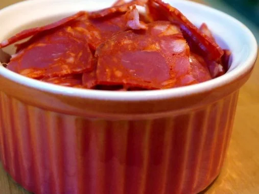 Selbstgemachte Spaghetti mit Chorizo-Tomaten-Sauce - Rezept - Bild Nr. 5