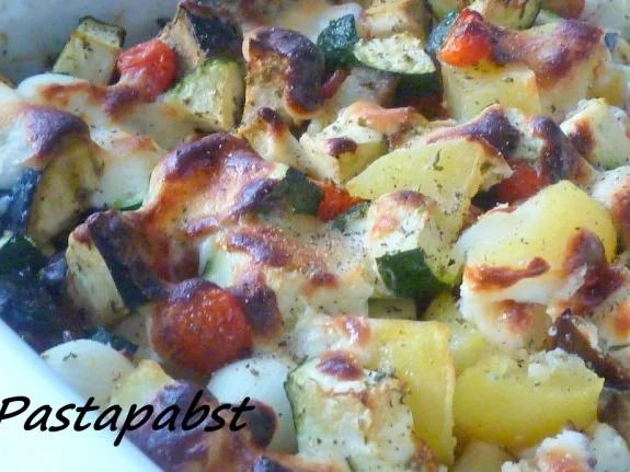 Parmesan Gemüse mit Honig Huhn - Rezept - Bild Nr. 4