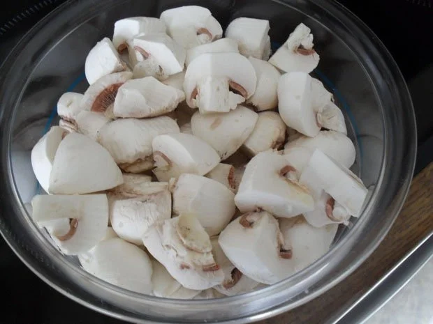 Putenherzen-Champignon-Ragout - Rezept - Bild Nr. 2