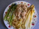 Wildlachsfilet mit grünem und weissem Spargel - Rezept