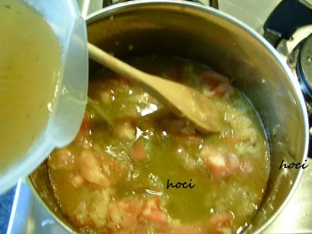 Rezept: Paprika- Mascarponesüppchen mit einer sahnigen Speckinsel Bild Nr. 9 Paprika- Mascarponesüppchen mit einer sahnigen Speckinsel - Rezept - Bild Nr. 9