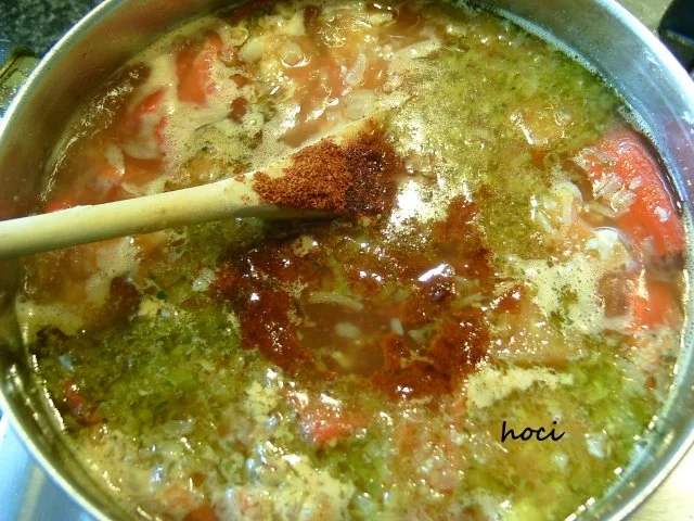 Rezept: Paprika- Mascarponesüppchen mit einer sahnigen Speckinsel Bild Nr. 13 Paprika- Mascarponesüppchen mit einer sahnigen Speckinsel - Rezept - Bild Nr. 13