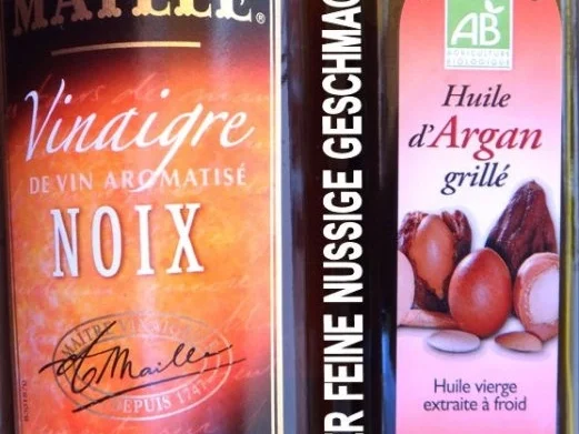 Spargel an Vinaigrette und Knusper Schinken-Kaese-Rollen - Rezept - Bild Nr. 2