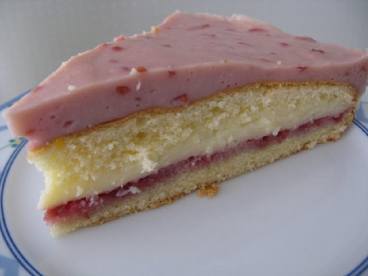 Bilder für Himbeer-Pudding-Torte - Rezept