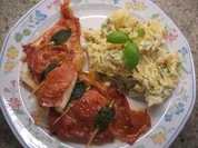 Fisch: Scholle - Saltimbocca di passera di mare - Rezept