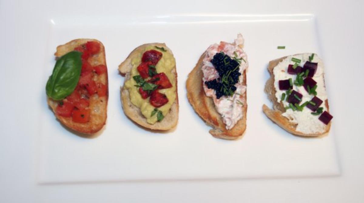 Bilder für Crostini Quartett - Rezept