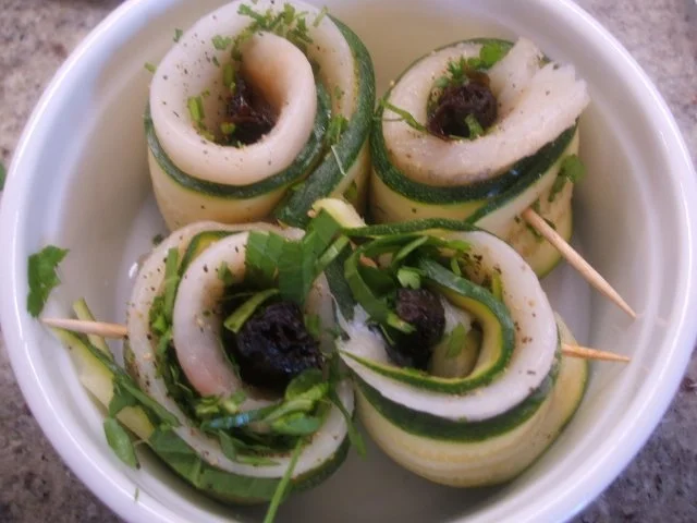 Rezept: Fisch: Schollenfilets "Mediterraneo" auf Senf-Zucchini-Gemüse Bild Nr. 6 Fisch: Schollenfilets "Mediterraneo" auf Senf-Zucchini-Gemüse - Rezept - Bild Nr. 6