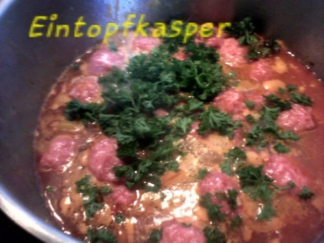 Nudel - Gemüse - Eintopf mit Hackfleischbällchen - Rezept - Bild Nr. 3