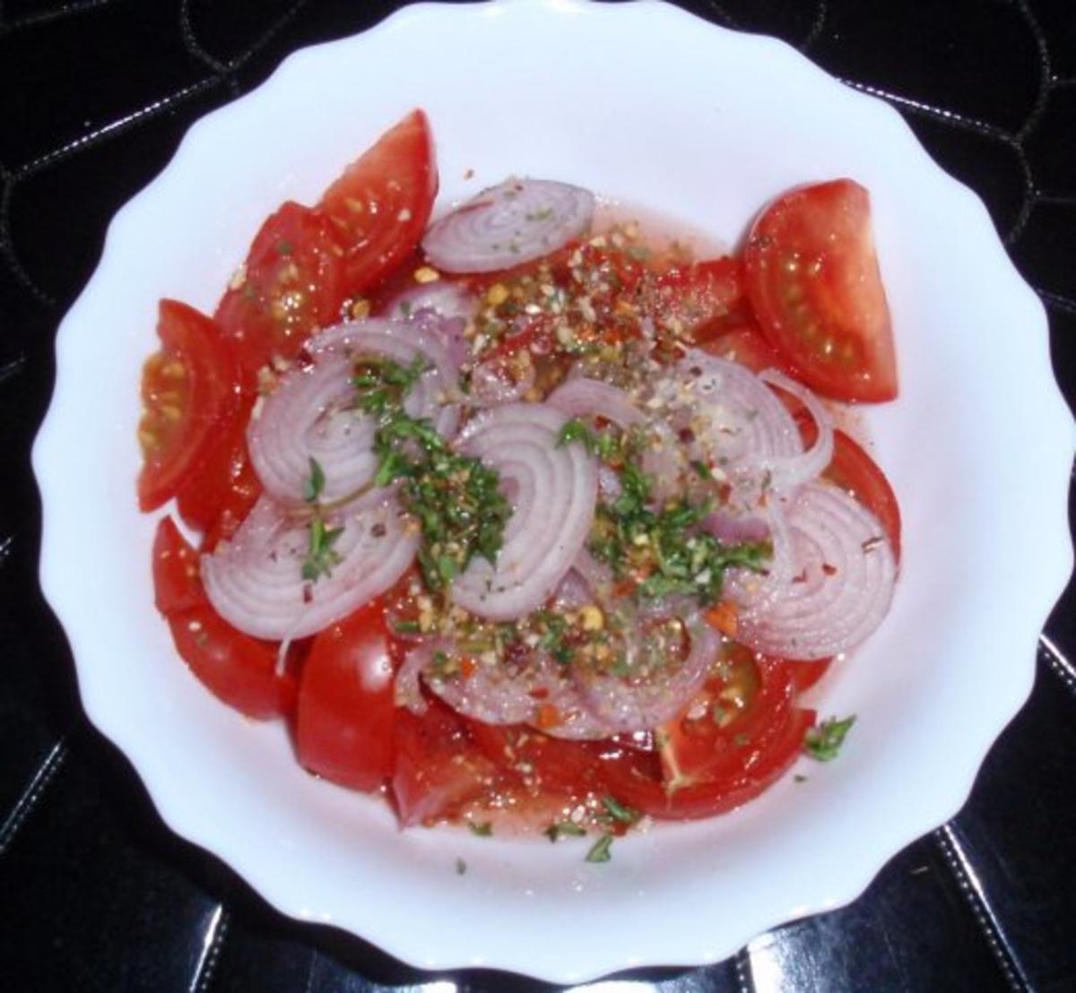 Spargel im Kartoffelmantel mit Tomatensalat - Rezept - Bild Nr. 6