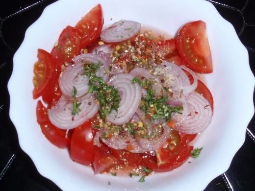 Spargel im Kartoffelmantel mit Tomatensalat - Rezept - Bild Nr. 6