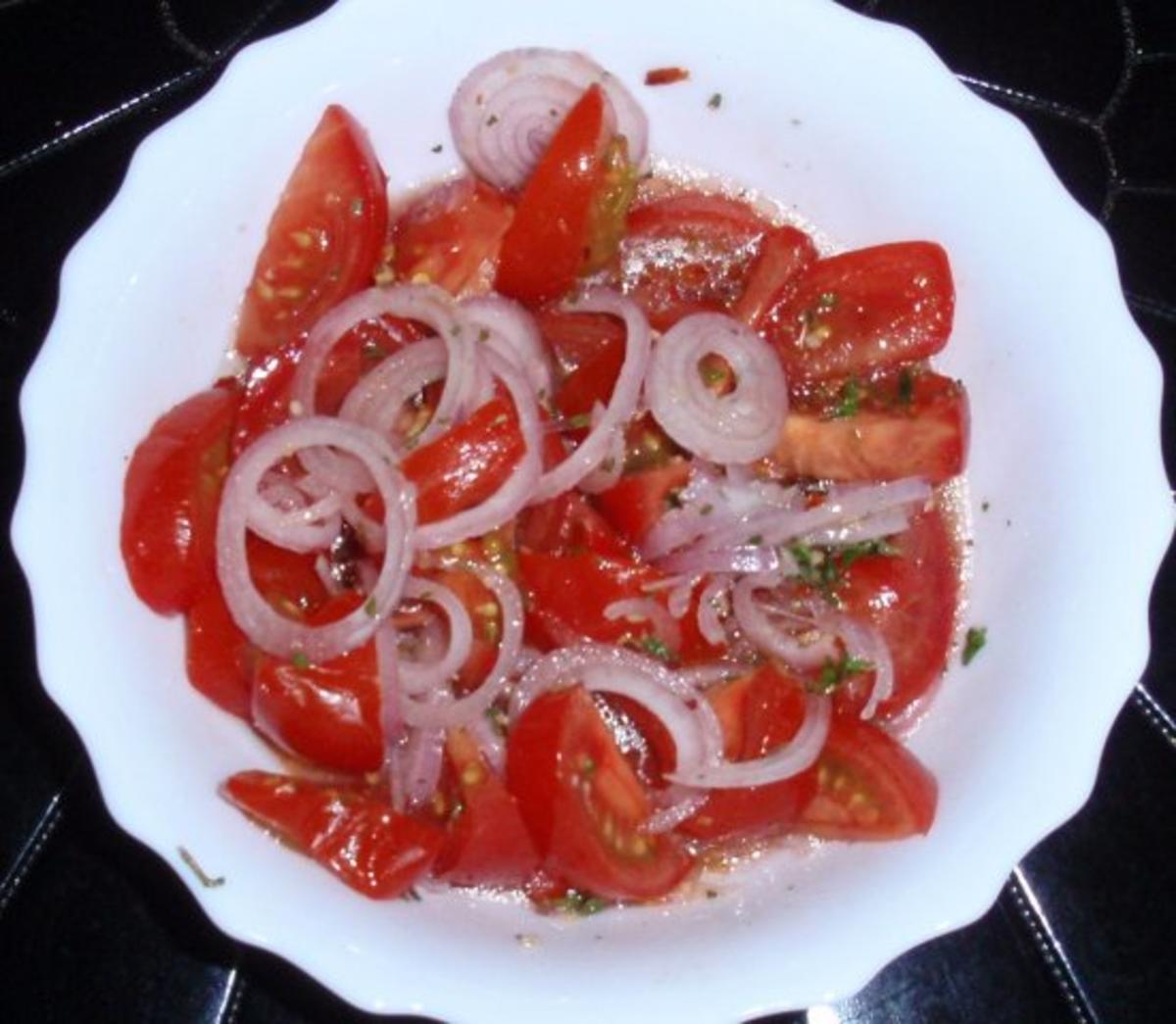 Spargel im Kartoffelmantel mit Tomatensalat - Rezept - Bild Nr. 7