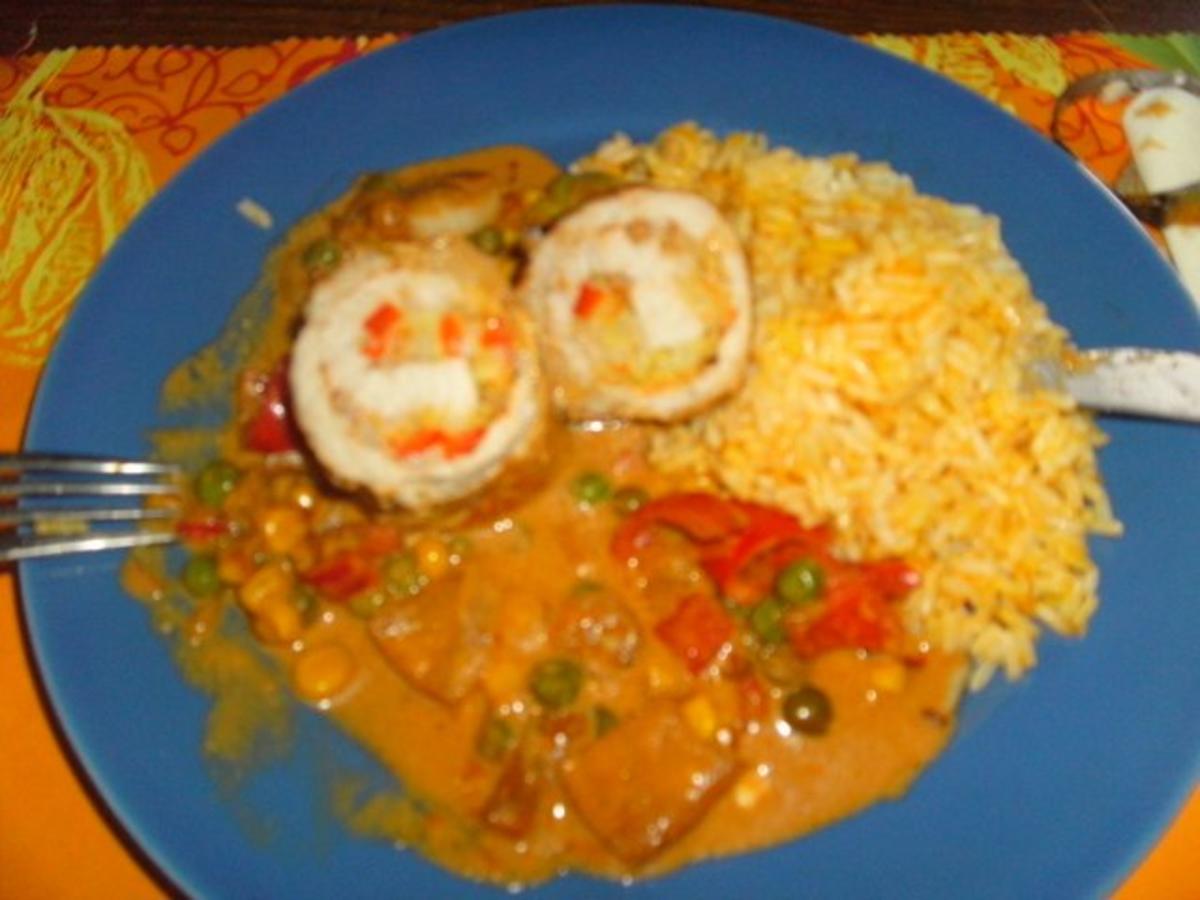 Gefüllte Schnitzelröllchen - Rezept mit Bild - kochbar.de