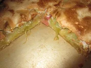 Rhabarber-Bleckuchen mit Nüssen & Baiser - Rezept