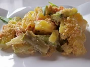 Weiß-grüner Spargel-Kartoffel-Auflauf - Rezept