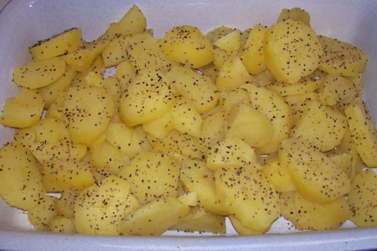 Weiß-grüner Spargel-Kartoffel-Auflauf - Rezept - Bild Nr. 5
