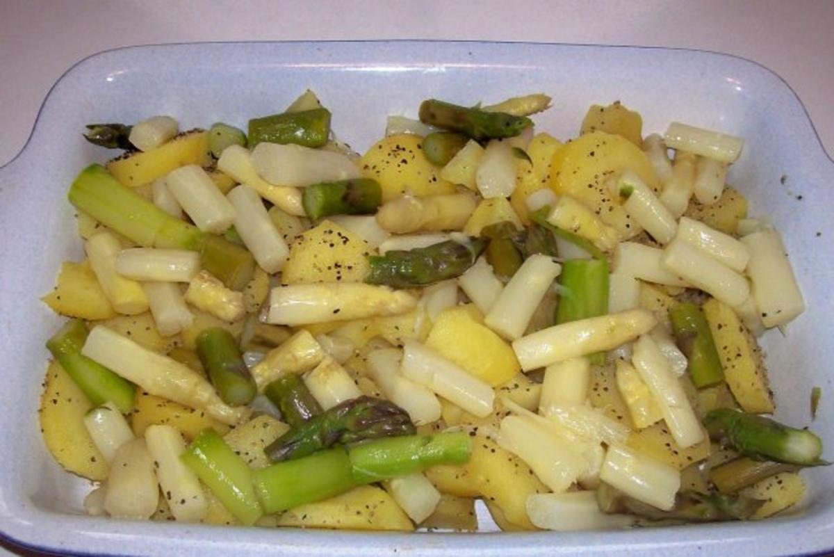 Weiß-grüner Spargel-Kartoffel-Auflauf - Rezept - Bild Nr. 6