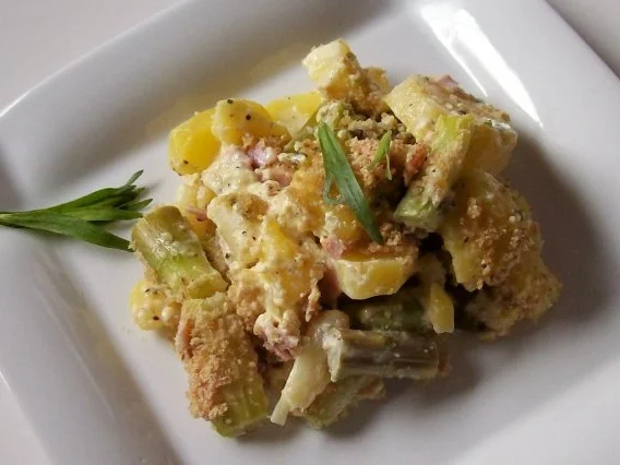 Rezept: Weiß-grüner Spargel-Kartoffel-Auflauf Bild Nr. 11 Weiß-grüner Spargel-Kartoffel-Auflauf - Rezept - Bild Nr. 11