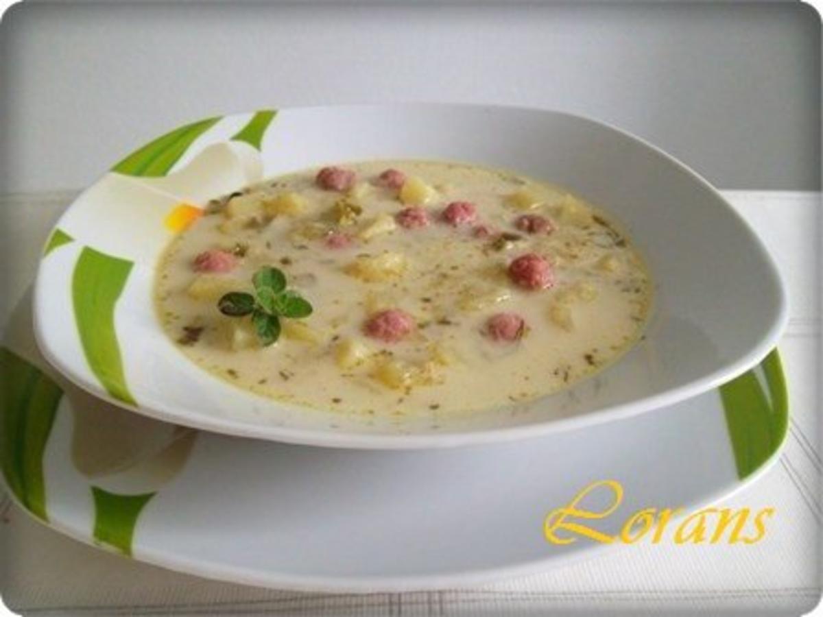 Bilder für ? Gurkensuppe mit Mettbällchen ? - Rezept