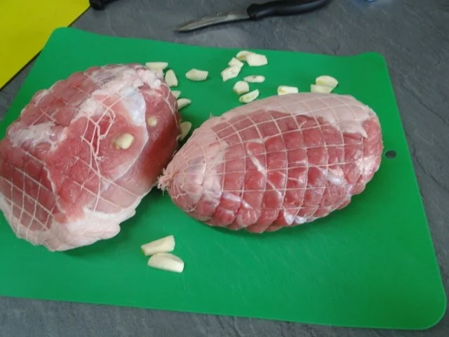 Spanferkelrollbraten bei NT und Spargel in Alufolie - Rezept - Bild Nr. 2