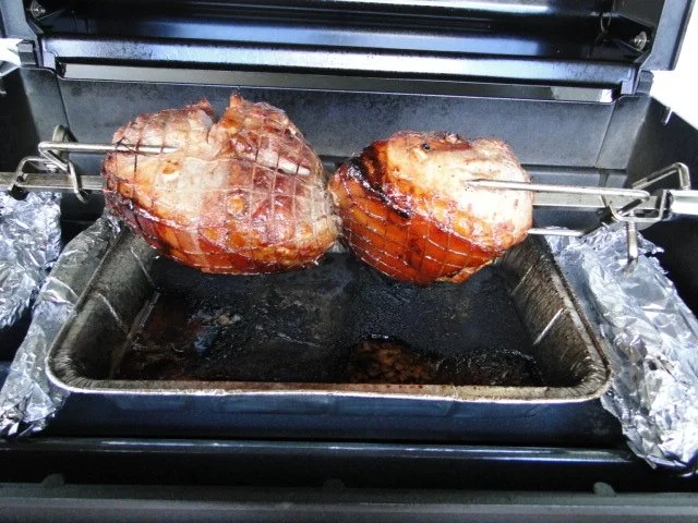 Spanferkelrollbraten bei NT und Spargel in Alufolie - Rezept - Bild Nr. 4