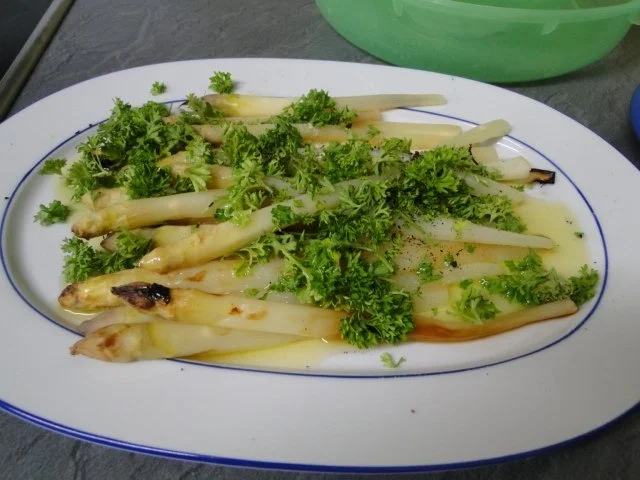 Spanferkelrollbraten bei NT und Spargel in Alufolie - Rezept - Bild Nr. 5