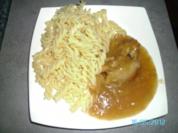 Zwiebelfleisch mit Spiralen - Rezept
