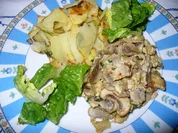 Bratkartoffel mit Champignons - Rezept