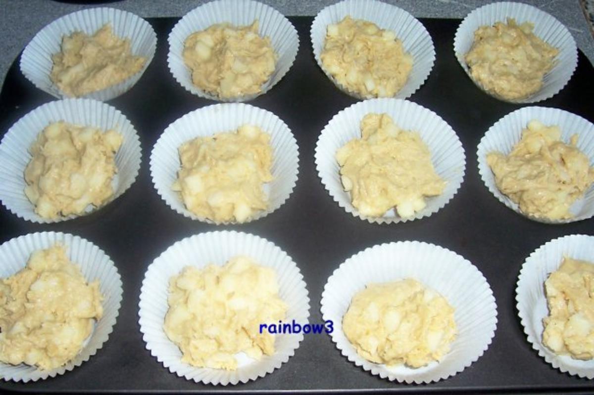 Backen: Gewürzte Apfel-Muffins mit Streusel - Rezept - Bild Nr. 3