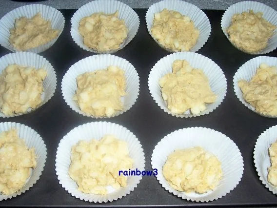 Backen: Gewürzte Apfel-Muffins mit Streusel - Rezept - Bild Nr. 3