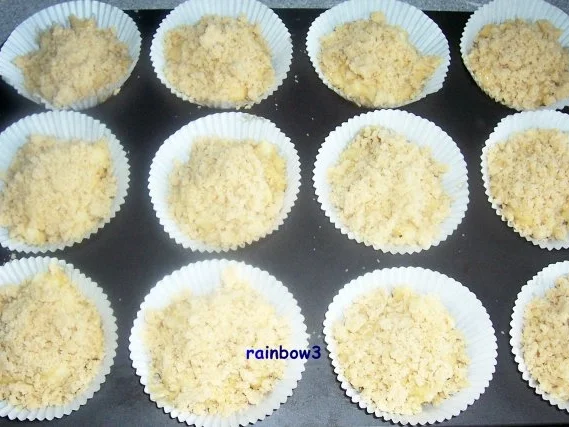Backen: Gewürzte Apfel-Muffins mit Streusel - Rezept - Bild Nr. 4