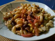 Salat: Verschärfter Nudelsalat! - Rezept