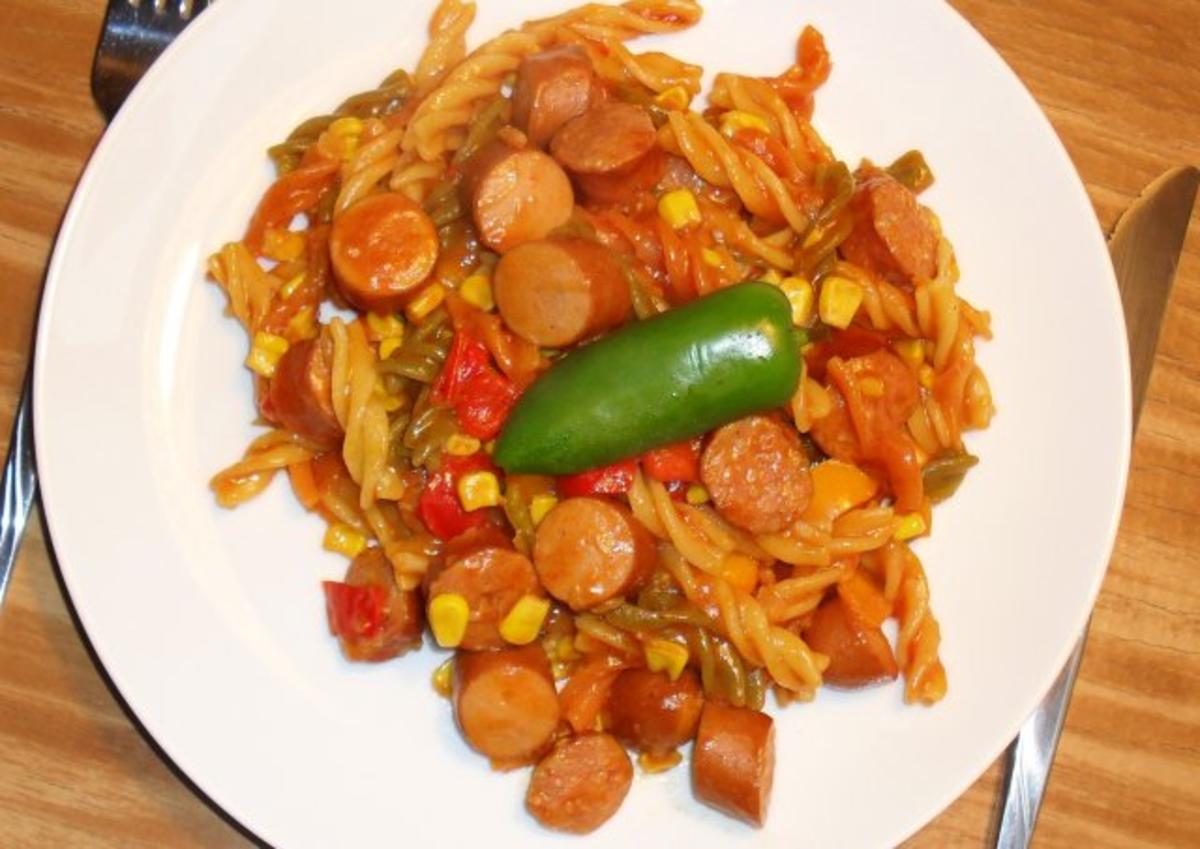 Bilder für Nudel - Wurst - Pfanne - Rezept